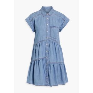 Veronica Beard Light Blue Denim Shirt Dress
